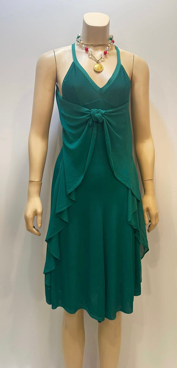 Green chanel dress best sale