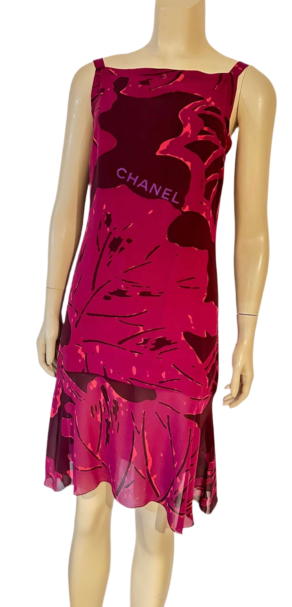 Silky Chanel Summer 00A Pink Dress FR 36 US 2/4