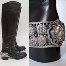 Load image into Gallery viewer, Chanel 07A Paris Monte Carlo Lion Head Icons tall black leather riding boots EU 36 US 5.5