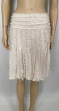 Load image into Gallery viewer, Rare Chanel 04C, 2004 Cruise Resort Ecru Tweed Fringe Skirt FR 38