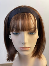 Load image into Gallery viewer, Chanel Black Silk grosgrain ribbon 2015 15A CC logo wide headband hair accessory