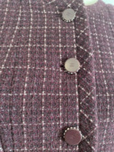 Load image into Gallery viewer, Chanel 02P 2002 Spring Maroon Tweed Jacket FR 42 US 6/8