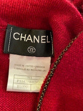 Load image into Gallery viewer, Vintage Chanel 98A, 1998 Fall Maroon Brick Red Cashmere Cardigan Sweater FR 38 US 4/6