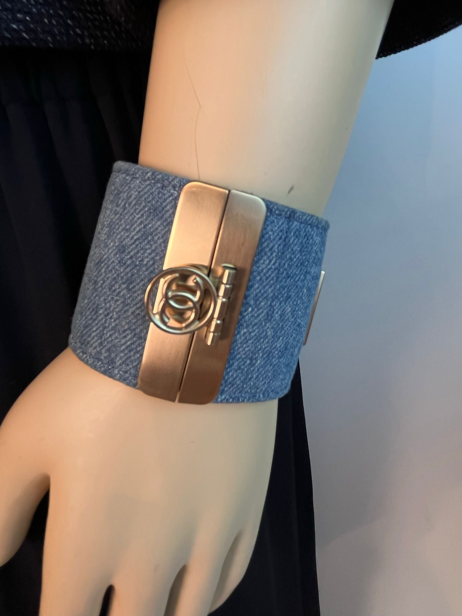 Denim Cuff Bracelet