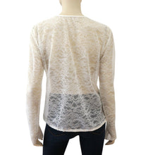 Load image into Gallery viewer, Chanel ‘Le Make Up De Chanel’ 04A, 2004 Fall Autumn lace pullover top blouse FR 40 US 4/6